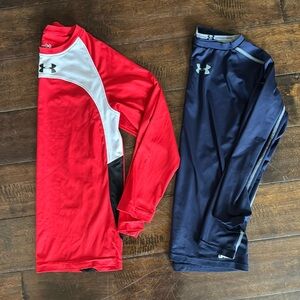 Boys Athletic Long Sleeve Under Armour Heatgear Shirts